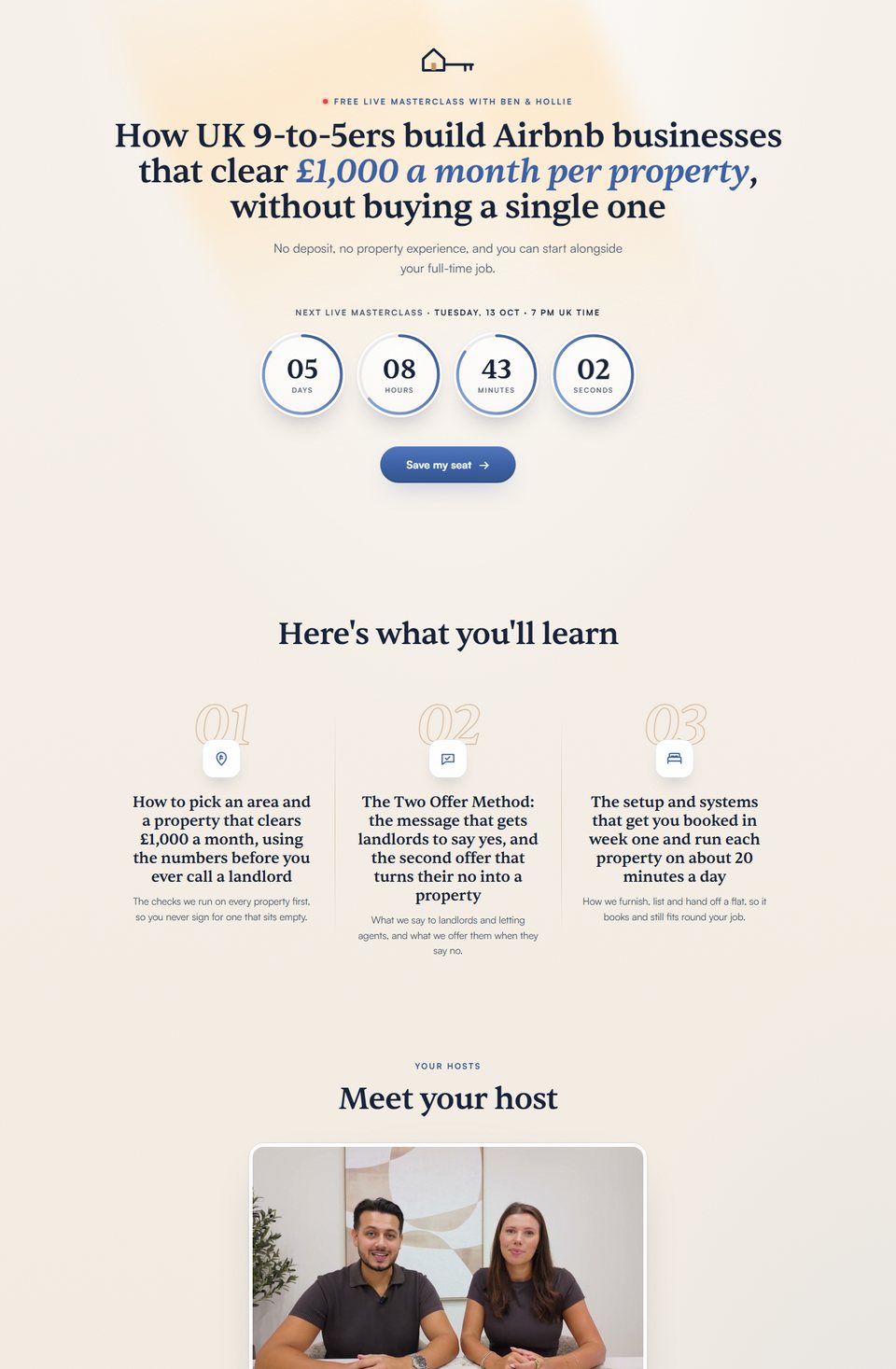 Registration page preview